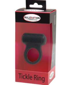 MALESATION Tickle Me Nubbed Cock Ring - Black