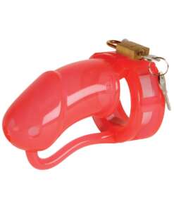 MALESATION Silicone Penis Cage Large - Red