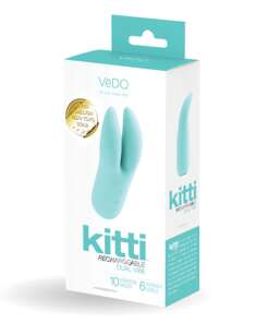 VeDo Kitti Rechargeable Dual Vibe - Tease Me Turquoise