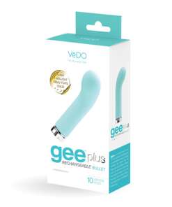 VeDO Gee Plus Rechargeable Vibe - Tease Me Turquoise