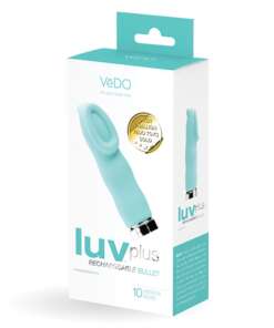 VeDO Luv Plus Rechargeable Vibe - Tease Me Turquoise