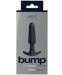 VeDO Bump Rechargeable Anal Vibe - Just Black