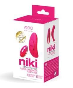 VeDO Niki Rechargeable Panty Vibe - Foxy Pink