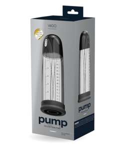 VeDO Pump Rechargeable Vacuum Penis Pump - Just Black