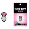 Wood Rocket Sex Toy Gem Butt Plug Pin - Silver/Pink