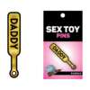 Wood Rocket Sex Toy Daddy Paddle Pin - Gold