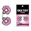 Wood Rocket Sex Toy Fuzzy Pink Handcuffs Pin - Pink