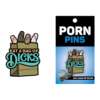 Wood Rocket Porn Eat a Bag of Dicks Pin - Tan
