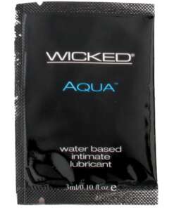 Wicked Sensual Care Aqua Water Based Lubricant - .1 oz Fragrance Free