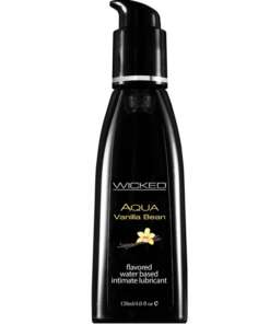 Wicked Sensual Care Aqua Water Based Lubricant - 4 oz Vanilla Bean