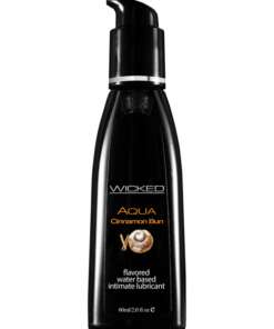 Wicked Sensual Care Aqua Water Based Lubricant - 2 oz Cinnamon Bun