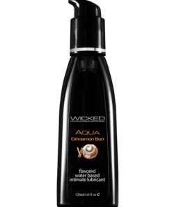 Wicked Sensual Care Aqua Water Based Lubricant - 4 oz Cinnamon Bun