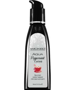 Wicked Sensual Care Aqua Water Based Lubricant - 2 oz Peppermint Cocoa