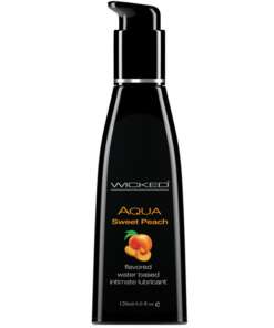 Wicked Sensual Care Water Based Lubricant - 4 oz Sweet Peach