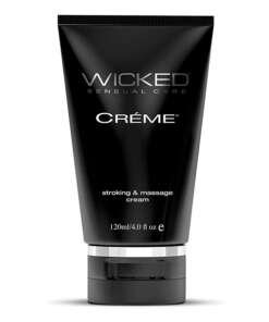 Wicked Sensual Care Creme Masturbation Cream for Men Silicone Based - 4 oz