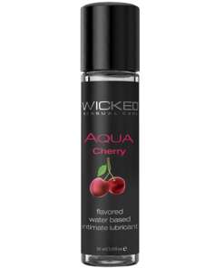 Wicked Sensual Care Aqua Water Based Lubricant - 1 oz Cherry
