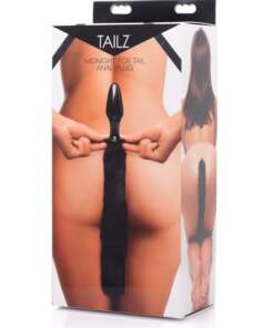 Tailz Midnight Fox Tail Glass Anal Plug