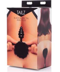 Tailz Bunny Tail Anal Plug - Black