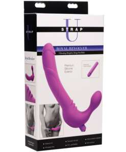 Strap U Royal Revolver Vibrating Strapless Silicone Strap On Dildo