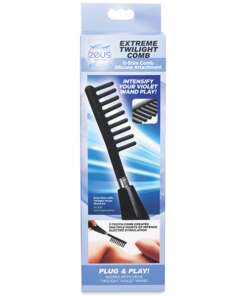 Extreme Twilight Comb Silicone E Stim Attachment - Black