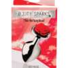 Booty Sparks Red Rose Anal Plug Medium - Silver