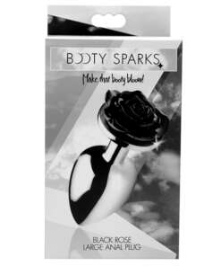 Booty Sparks Black Rose Anal Plug Large