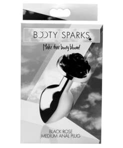 Booty Sparks Black Rose Anal Plug Medium