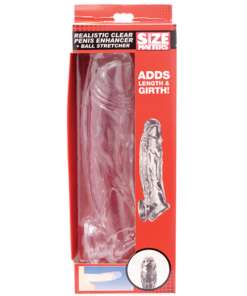 Size Matters Realistic Penis Enhancer and Ball Stretcher - Clear