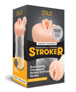 ZOLO Perfect Girlfriend Dual Density Transparent Stroker