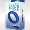 ZOLO Extra Thick Silicone Cock Ring - Blue