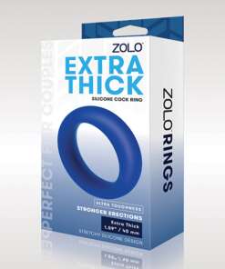 ZOLO Extra Thick Silicone Cock Ring - Blue