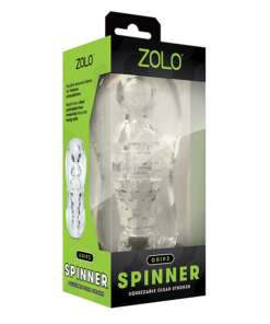 ZOLO Gripz Spinner Stroker - Clear