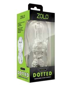 ZOLO Gripz Dotted Stroker - Clear