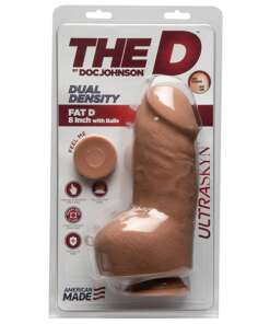 The D 8" Fat D w/Balls - Caramel