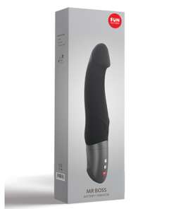 Fun Factory Mr. Boss 7" Girthy Silicone Dildo - Black