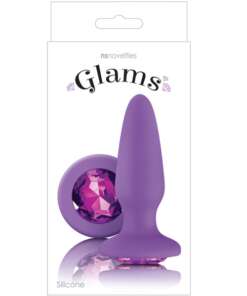 Glams Anal Plug - Purple Gem