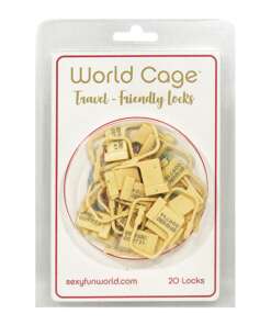 World Cage Travel Friendly Locks - 20 Pack Plastic Locks