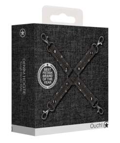 Shots Ouch Denim Hog Tie - Black