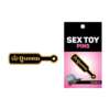 Wood Rocket Sex Toy Queen Paddle Large Pin - Black/Gold